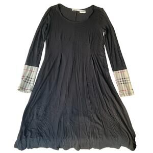 Reborn J Women’s Long Sleeve “Freesize” Dress size S, Solid Black, 95% Rayon